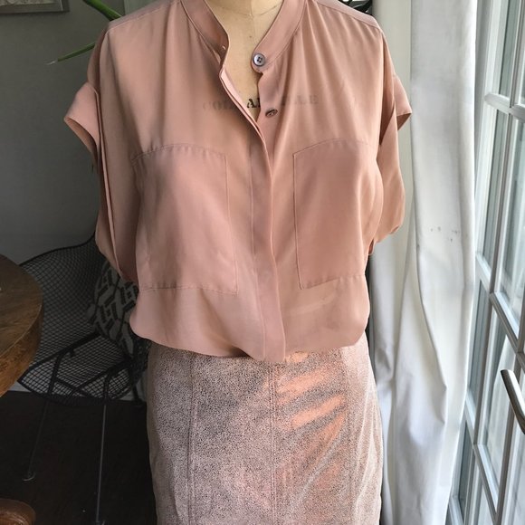 Free People Shiny Skirt Size 2 - Picture 5 of 7